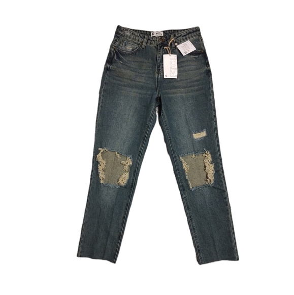 Ptcl Distressed Mom Jeans Sz 26 NWT - Picture 1 of 7